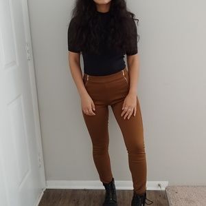 Forever 21 Double Front Zipper Pants